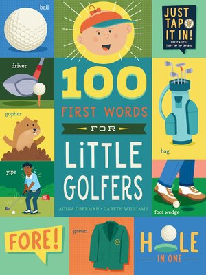 cover image of 100 First Words for Little Golfers